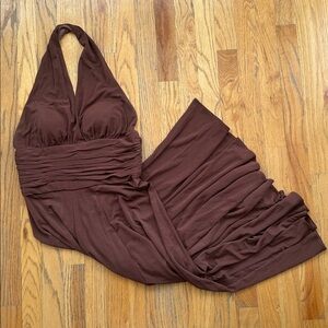 Anne Klein Brown Halter Dress